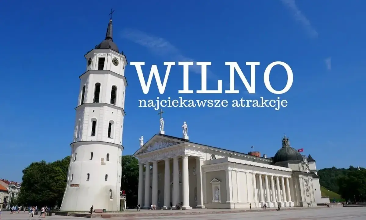 Co zobaczyć w Wilnie? Katedra i dzwonnica na placu, idealne na wycieczkę.