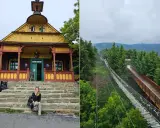 Odwiedź Ostrawę i zobacz drewniany budynek z pięknymi zdobieniami oraz ścieżkę w koronach drzew.