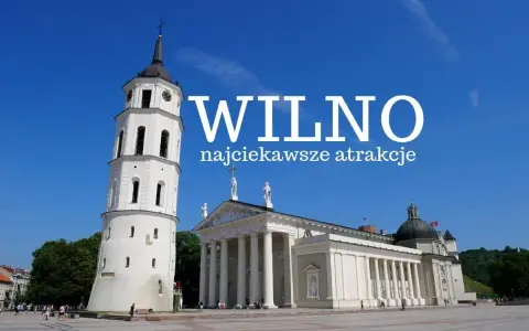 Co zobaczyć w Wilnie? Katedra i dzwonnica na placu, idealne na wycieczkę.