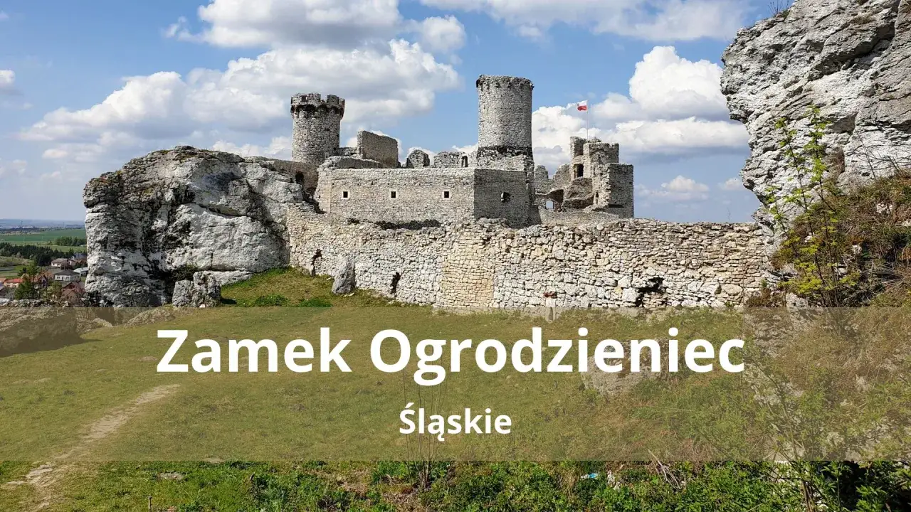 Ruiny zamku Ogródzieniec na Jurze Krakowsko-Częstochowskiej. Wspaniałe atrakcje dla miłośników historii i pięknych krajobrazów.